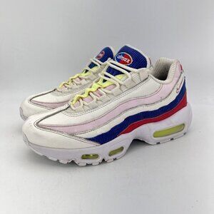 Nike Air Max 95 Se Panache White Red Blue Pink Women Shoes  AQ4138-101 Size 8